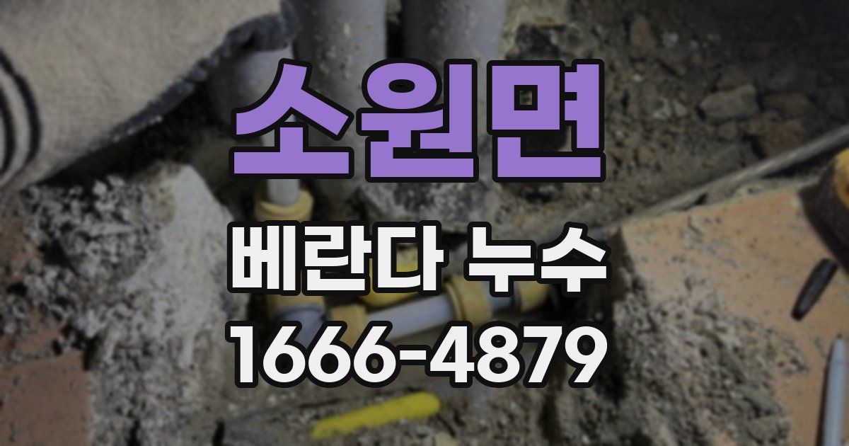 소원면 베란다 누수