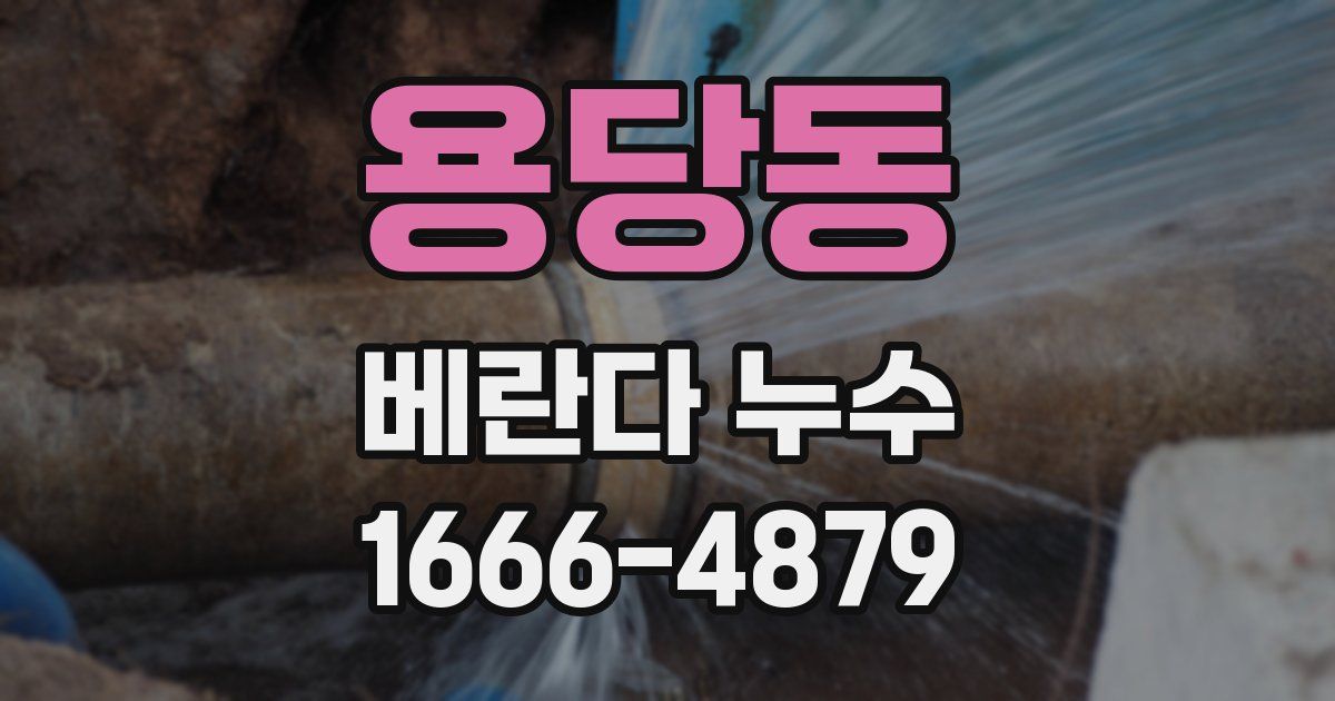 용당동 베란다 누수
