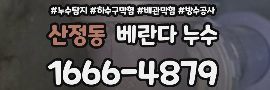 산정동 베란다 누수