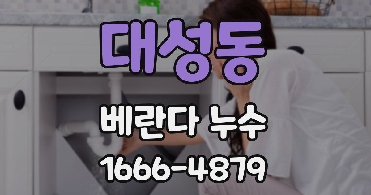 대성동 베란다 누수