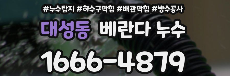 대성동 베란다 누수