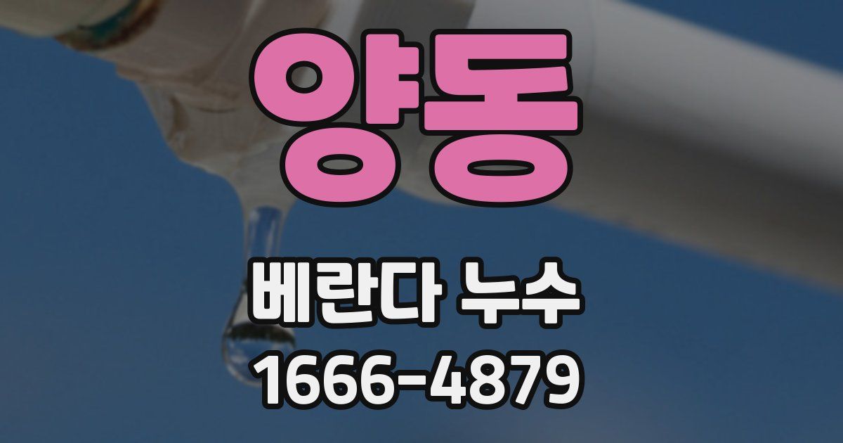 양동 베란다 누수