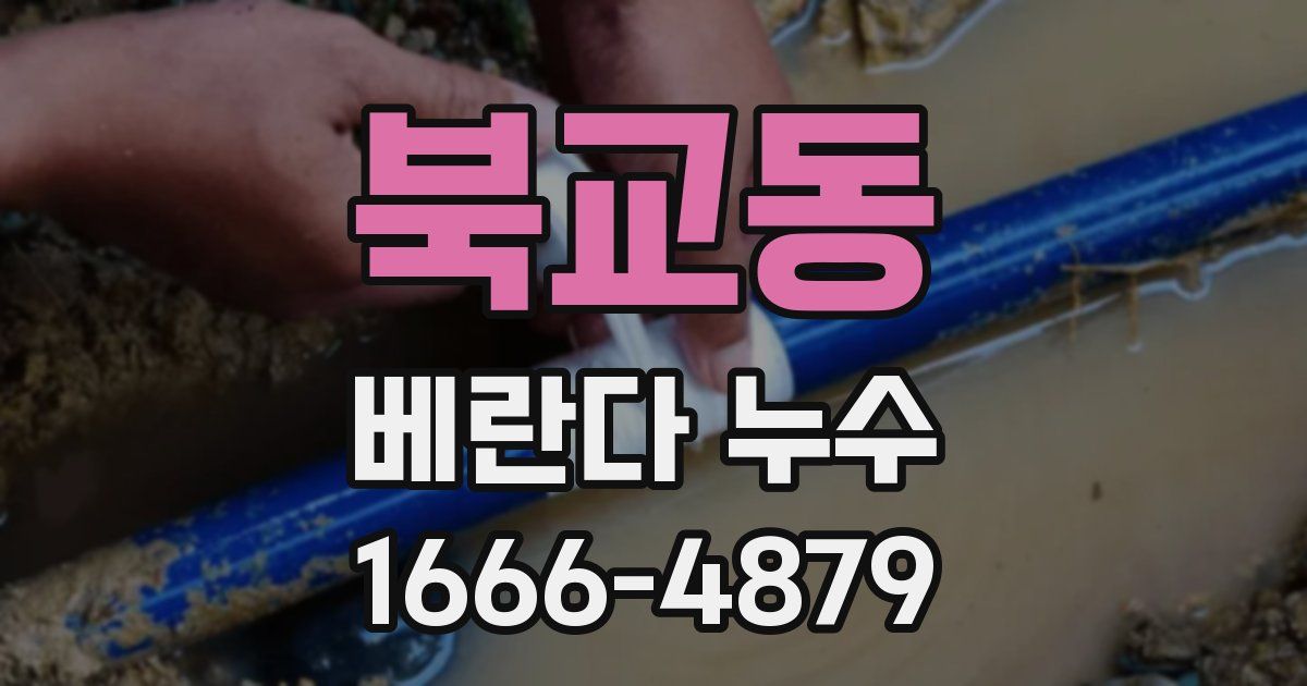 북교동 베란다 누수