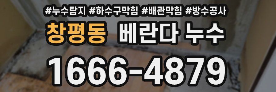 창평동 베란다 누수