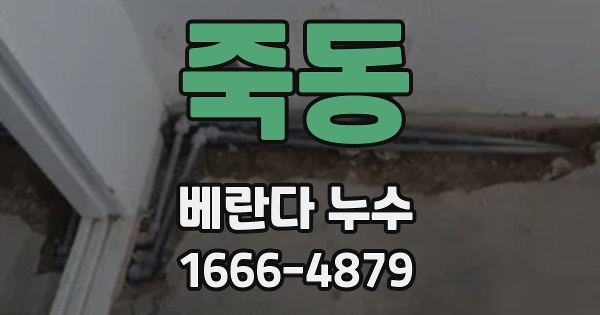 죽동 베란다 누수