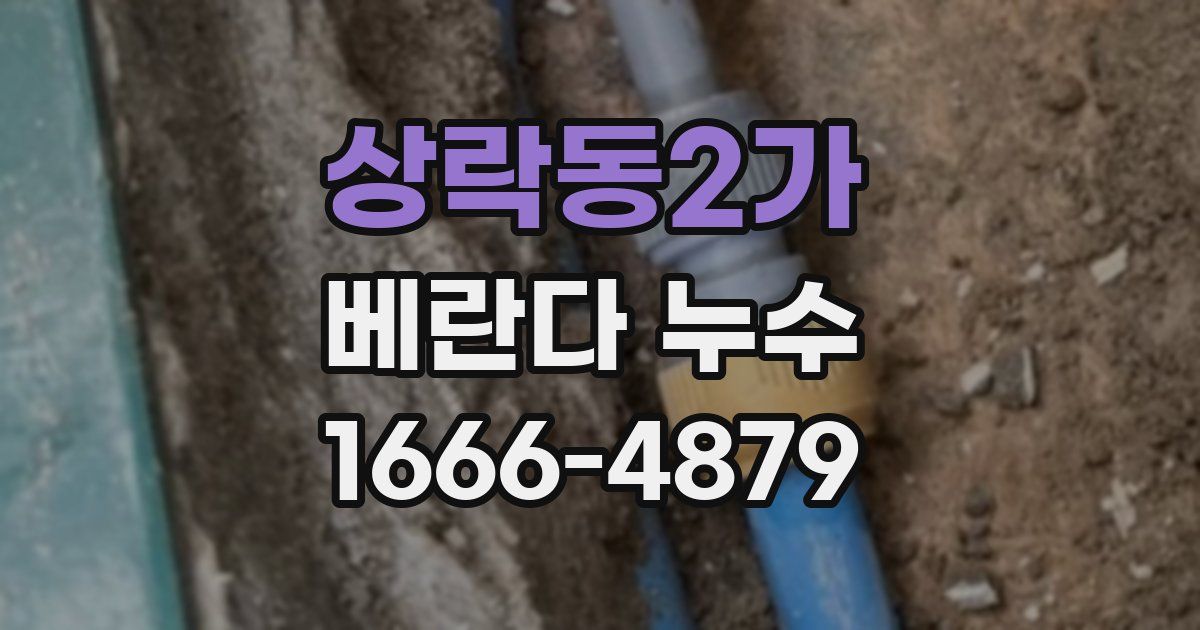 상락동2가 베란다 누수