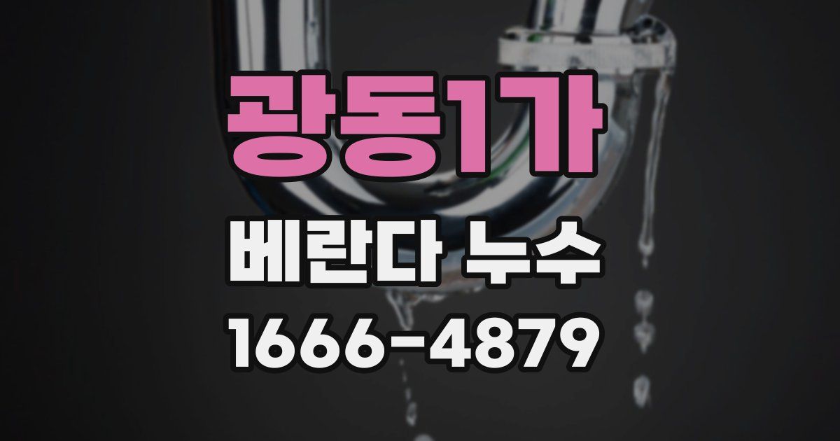 광동1가 베란다 누수