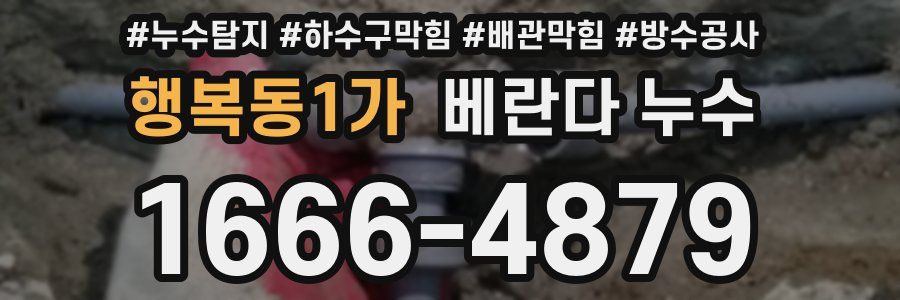 행복동1가 베란다 누수