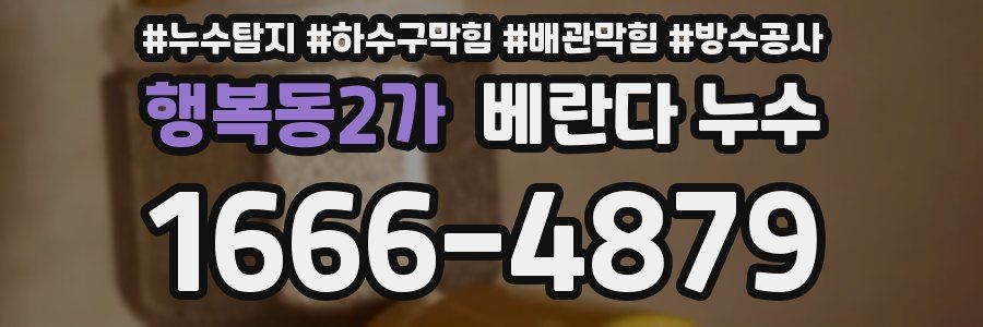 행복동2가 베란다 누수