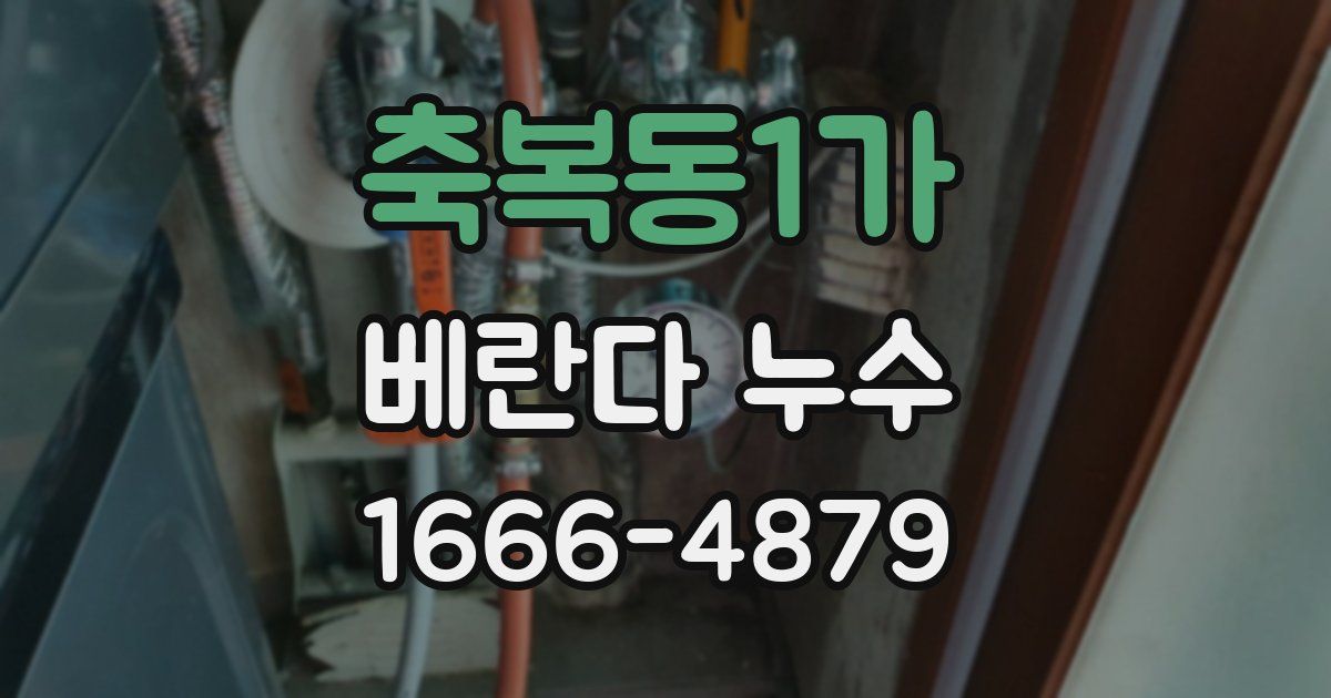 축복동1가 베란다 누수