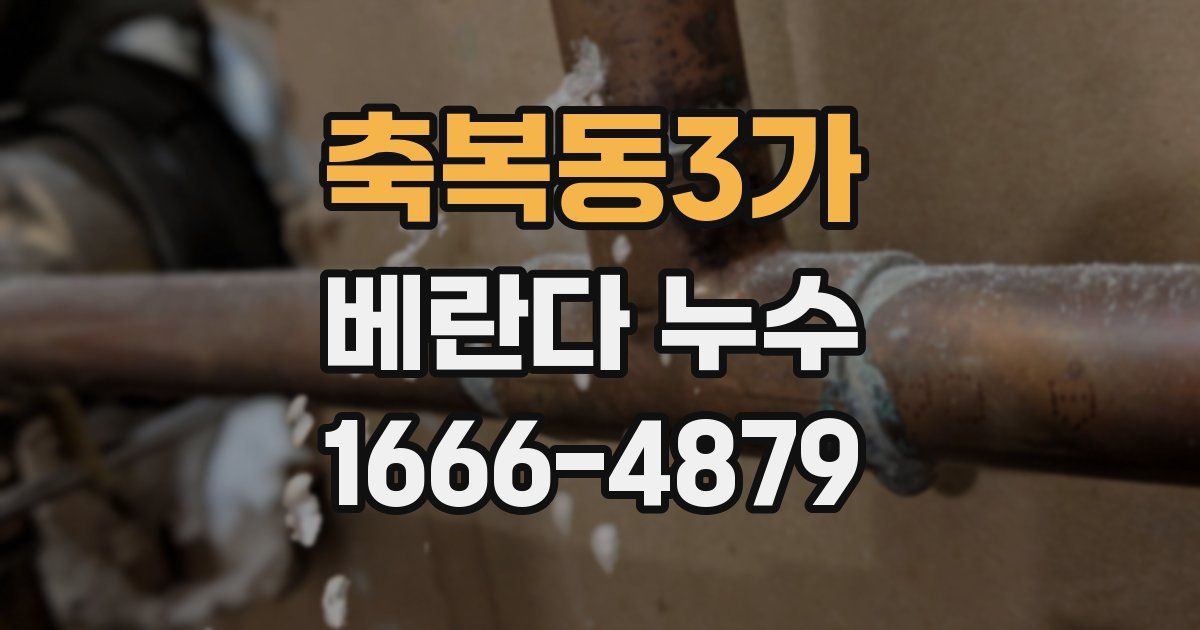 축복동3가 베란다 누수