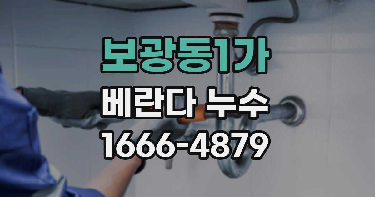 보광동1가 베란다 누수