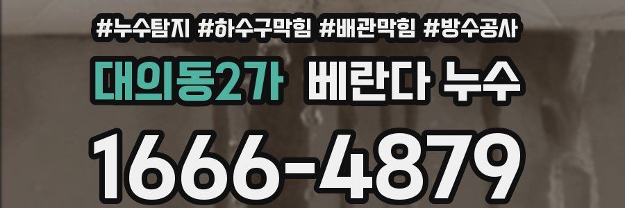 대의동2가 베란다 누수