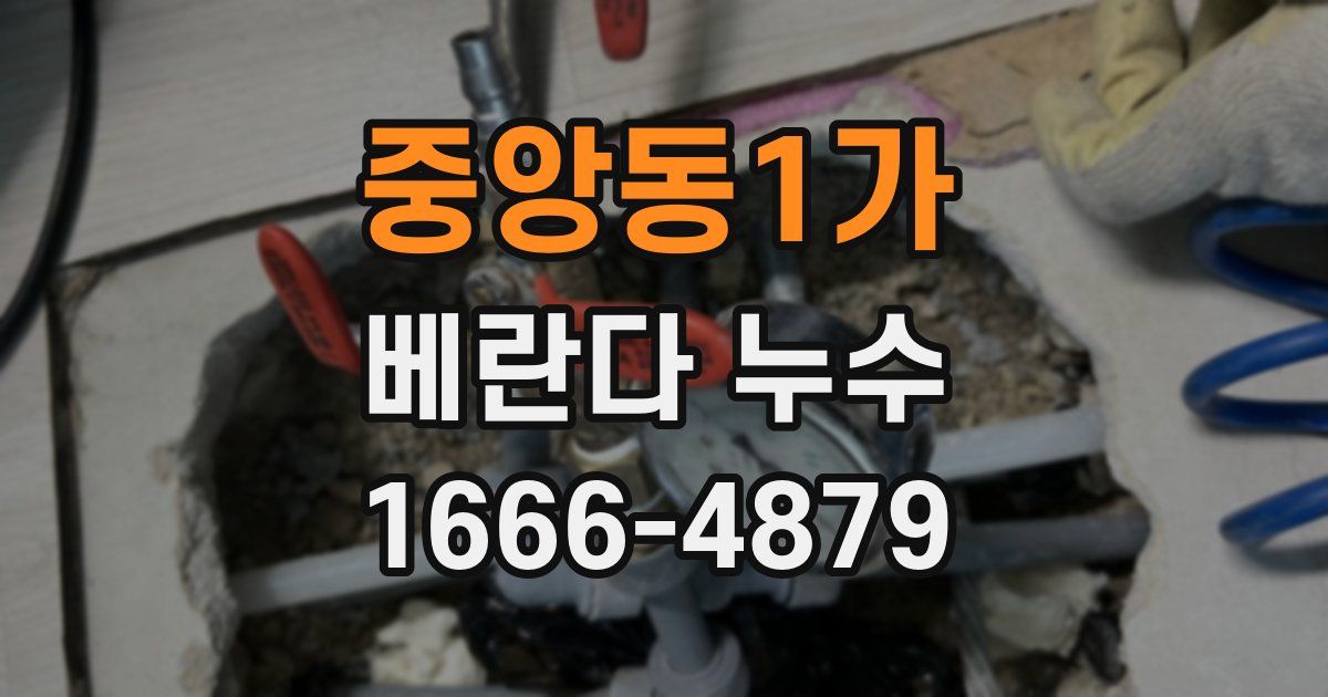 중앙동1가 베란다 누수