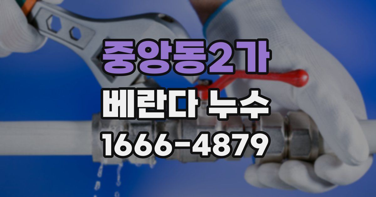 중앙동2가 베란다 누수