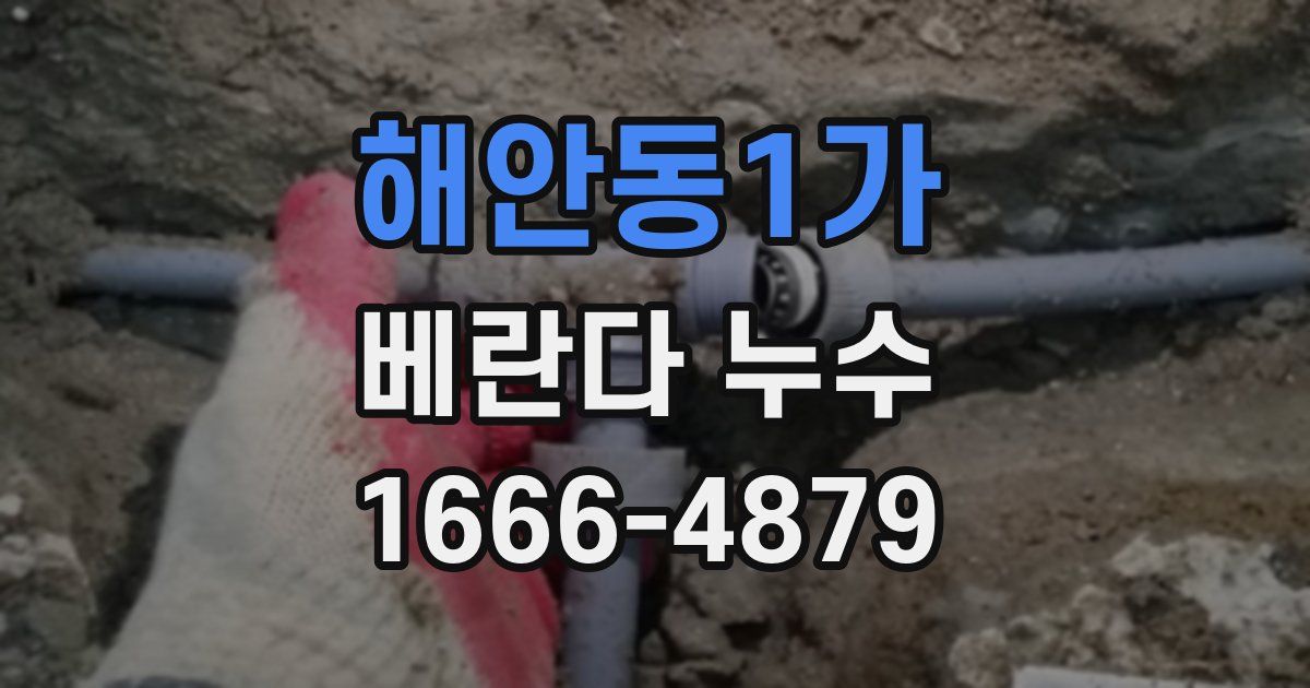 해안동1가 베란다 누수