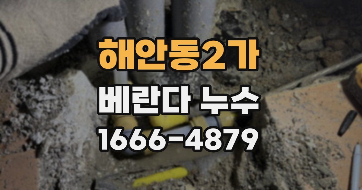 해안동2가 베란다 누수