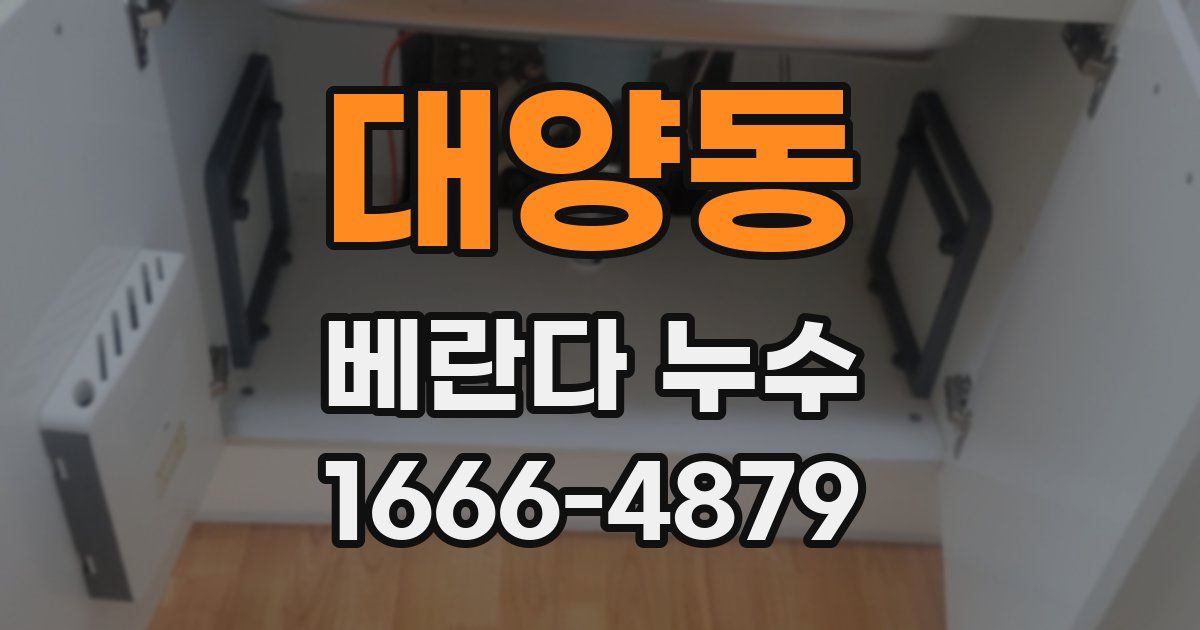 대양동 베란다 누수