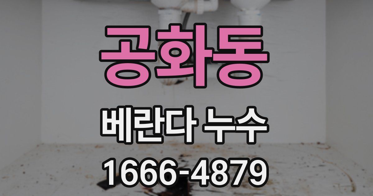 공화동 베란다 누수