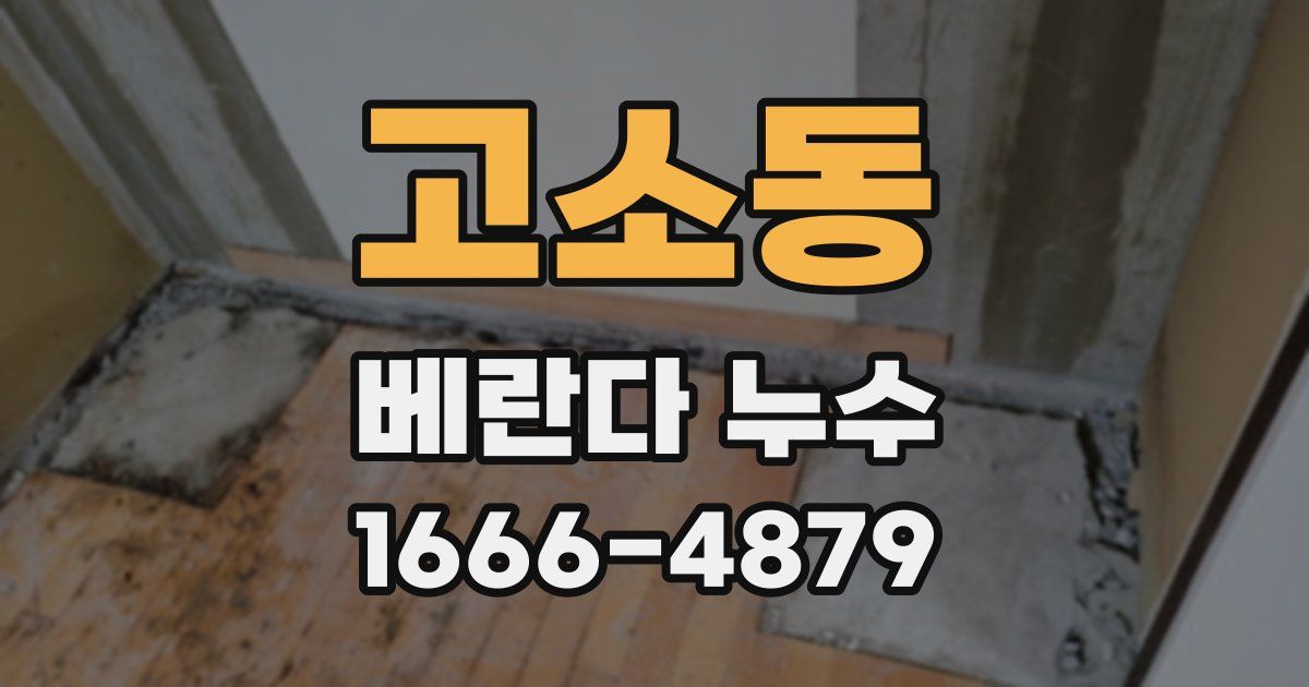 고소동 베란다 누수