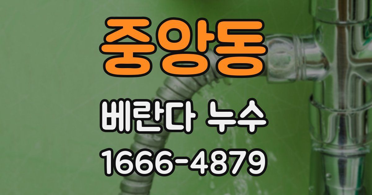 중앙동 베란다 누수