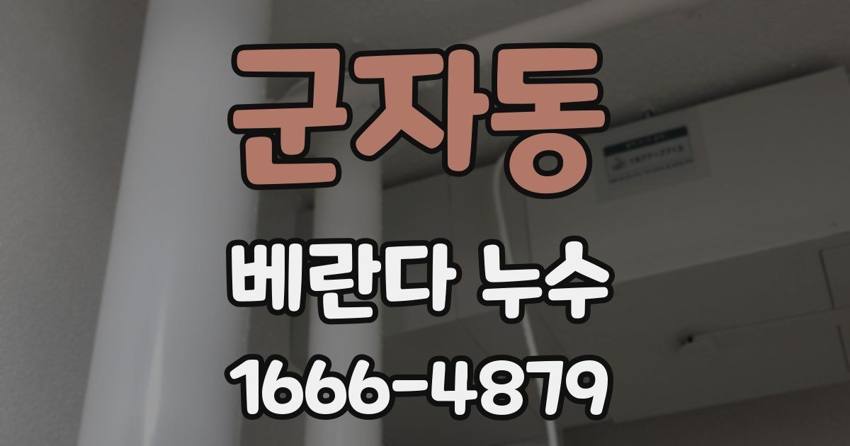 군자동 베란다 누수