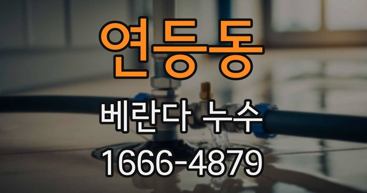 연등동 베란다 누수