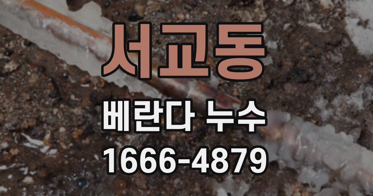 서교동 베란다 누수