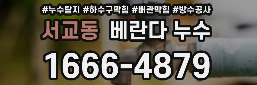 서교동 베란다 누수