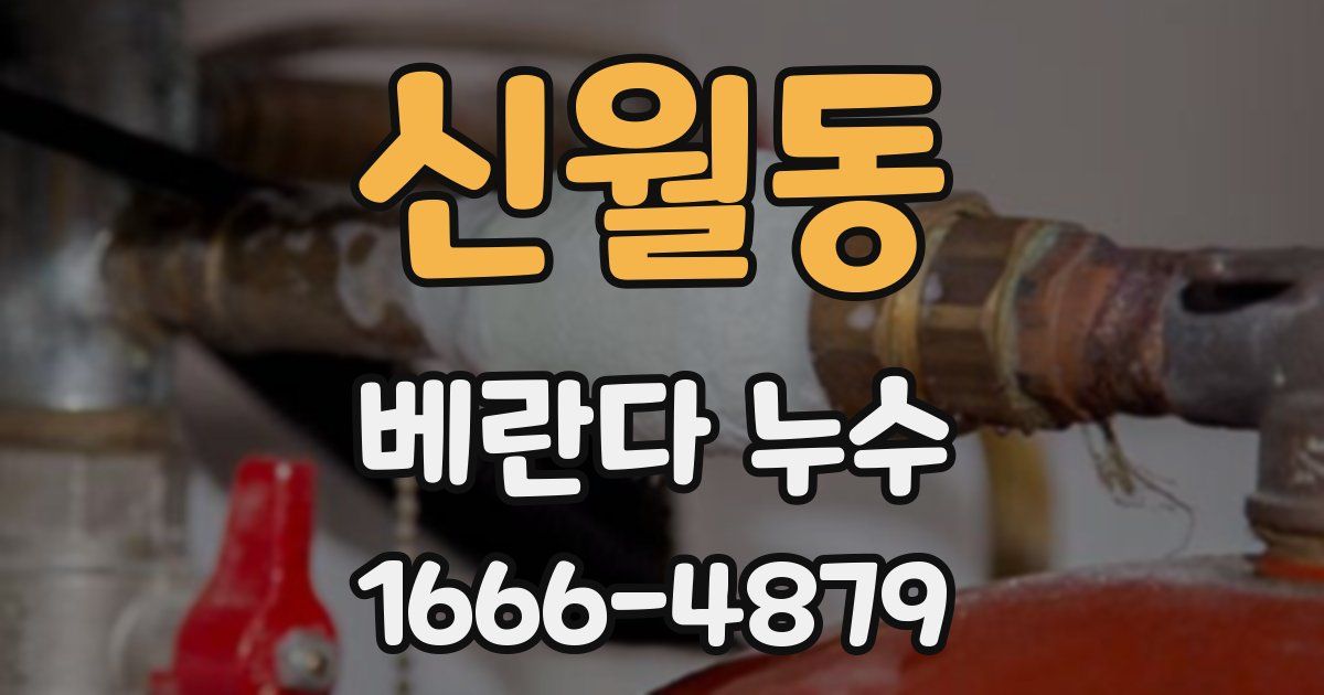 신월동 베란다 누수