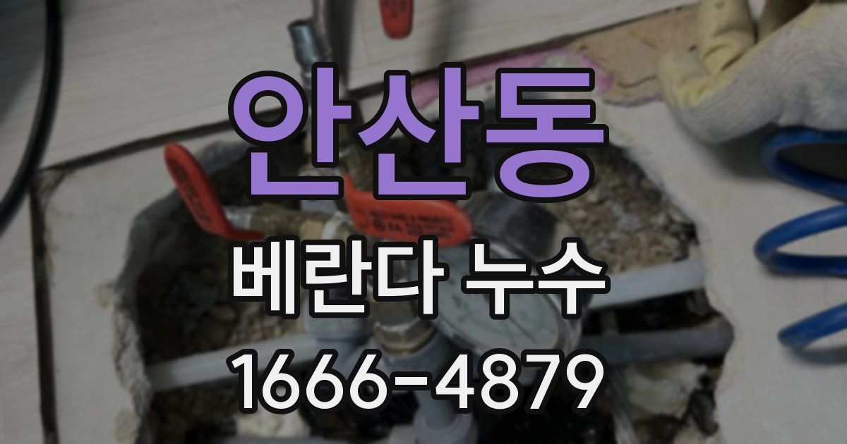 안산동 베란다 누수