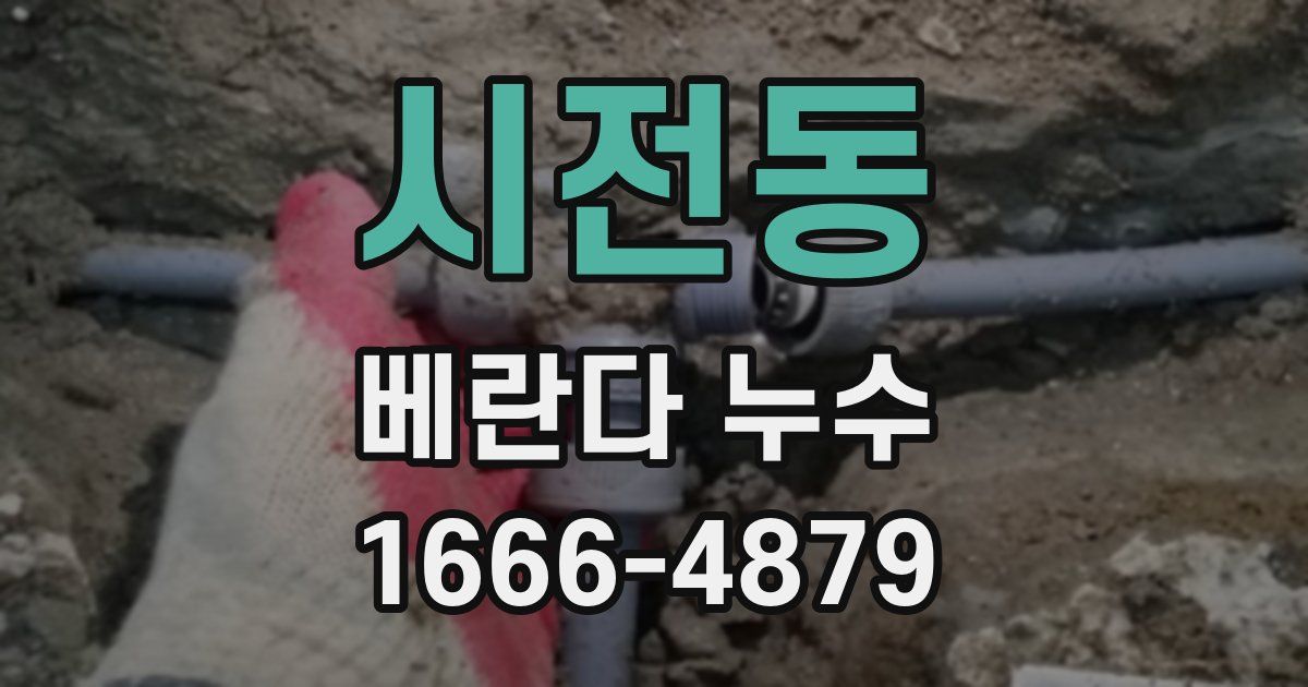 시전동 베란다 누수
