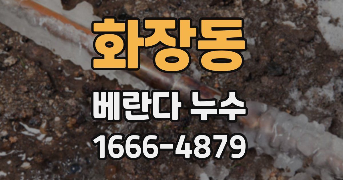 화장동 베란다 누수