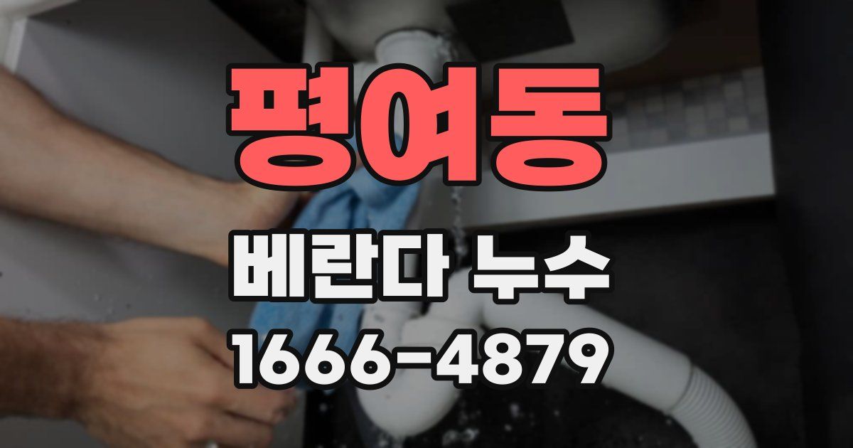 평여동 베란다 누수