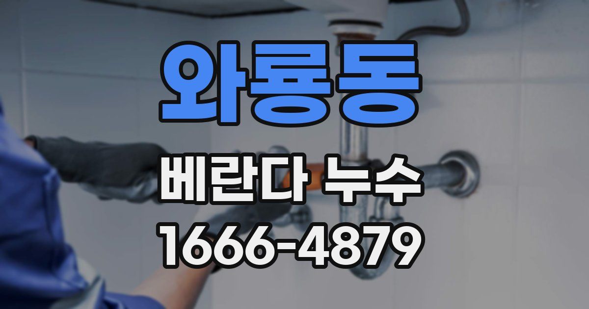 와룡동 베란다 누수