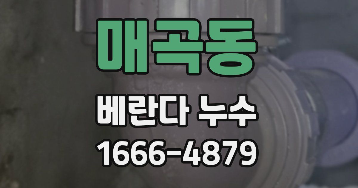 매곡동 베란다 누수