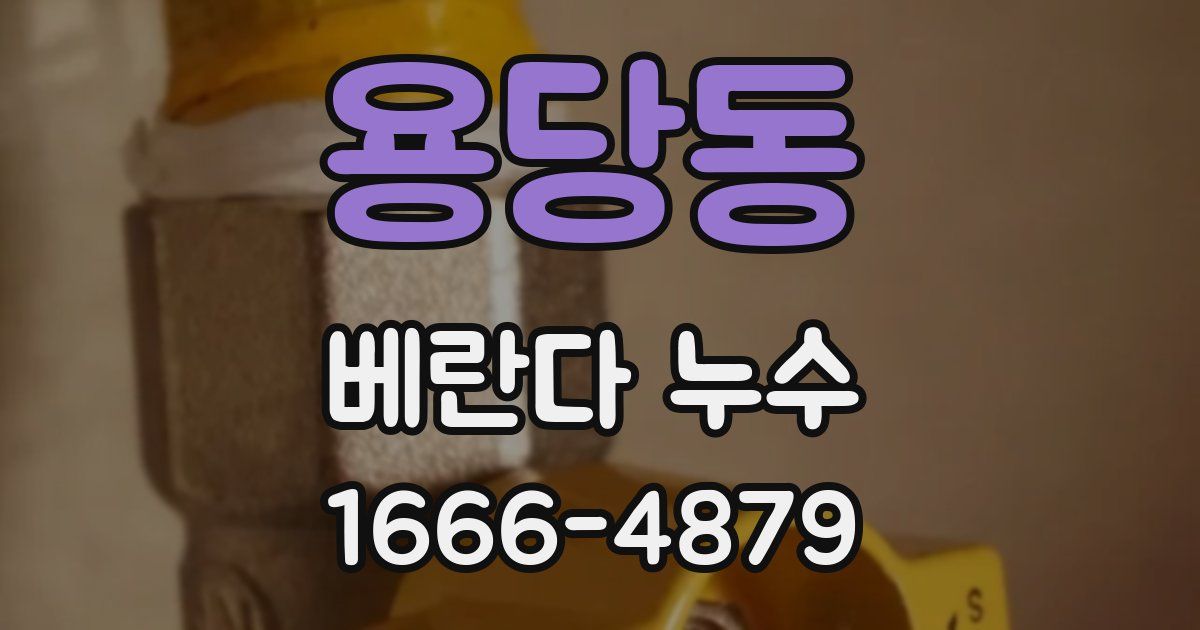 용당동 베란다 누수