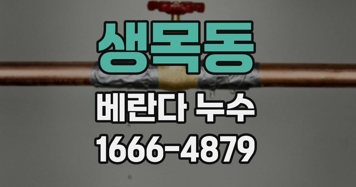 생목동 베란다 누수