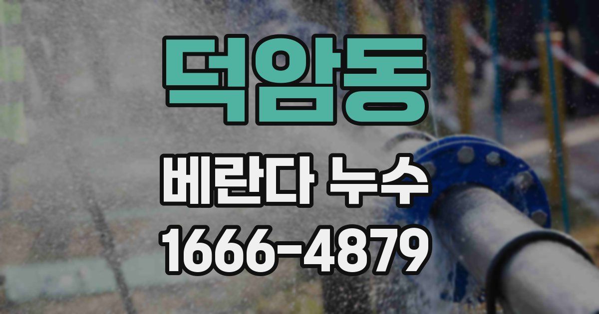 덕암동 베란다 누수
