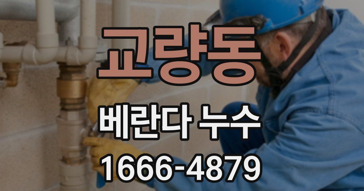 교량동 베란다 누수