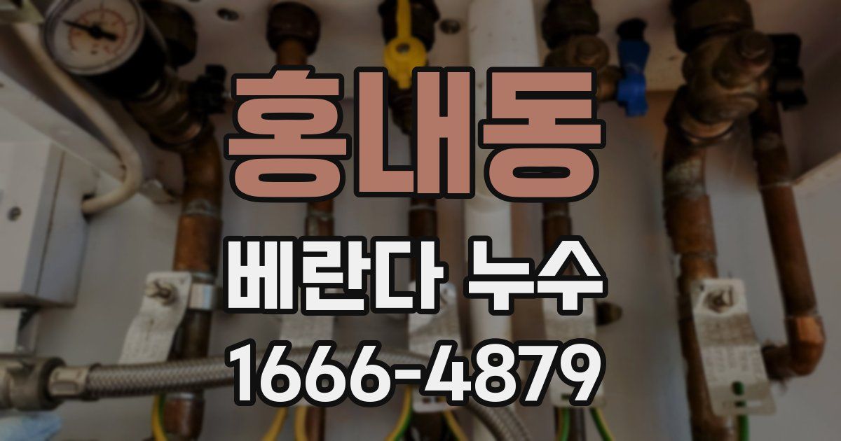 홍내동 베란다 누수