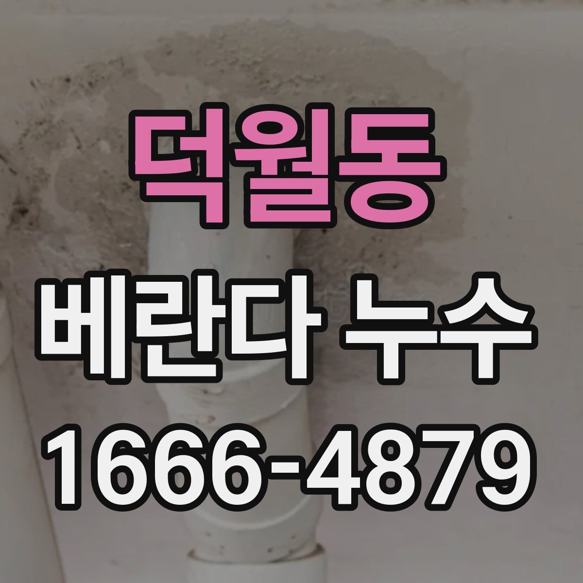 덕월동 베란다 누수