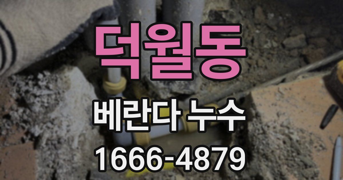 덕월동 베란다 누수