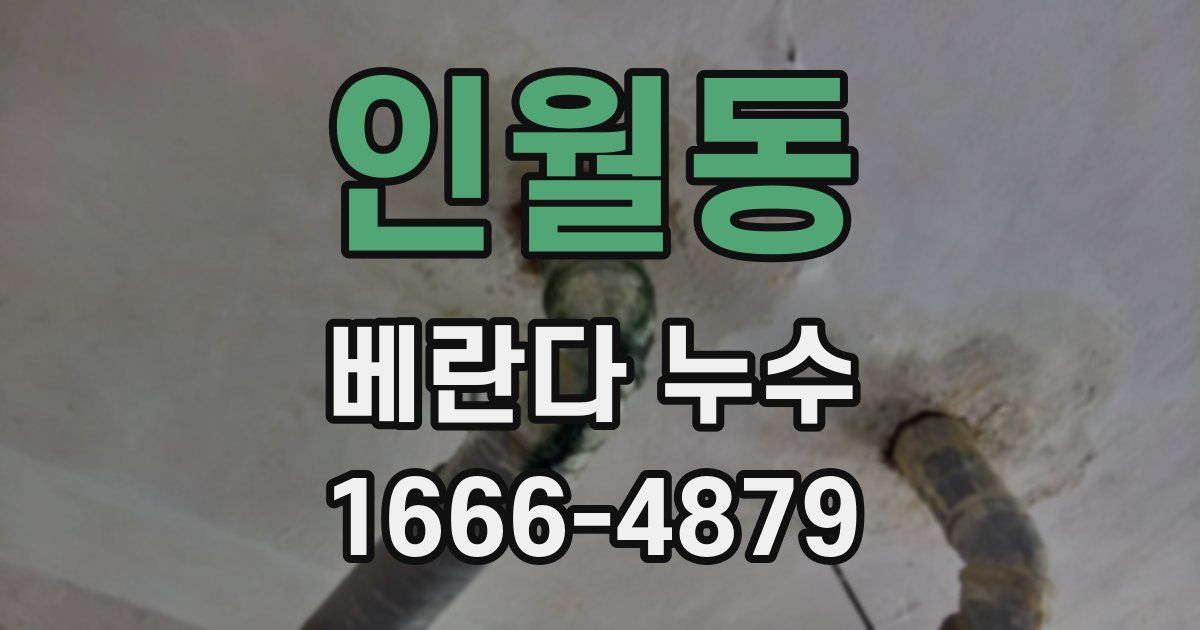 인월동 베란다 누수