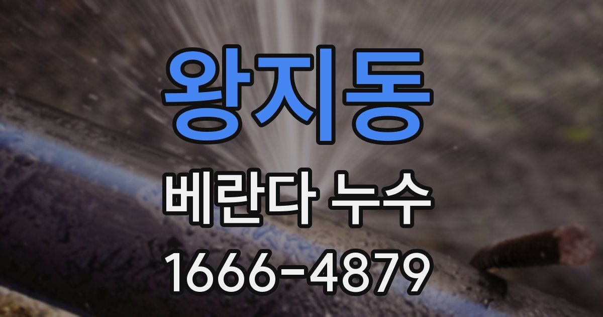 왕지동 베란다 누수