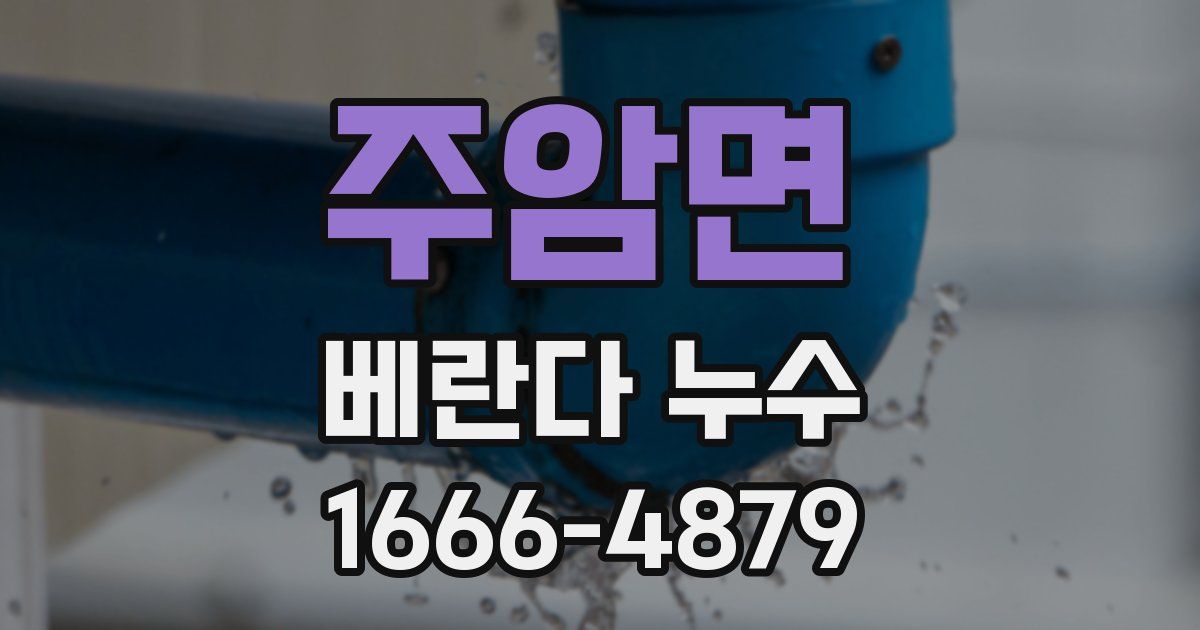 주암면 베란다 누수