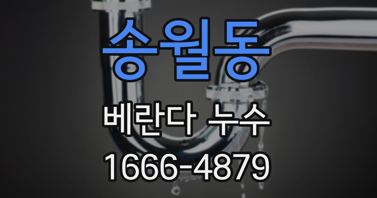 송월동 베란다 누수