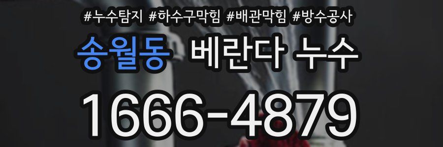 송월동 베란다 누수