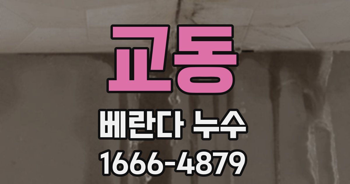 교동 베란다 누수