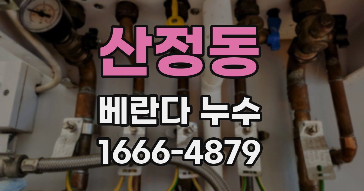 산정동 베란다 누수